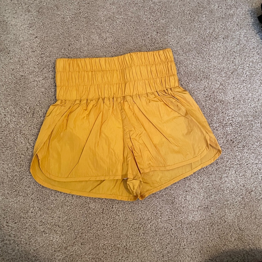 Free People The Way Home Shorts Varsity Gold XS